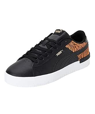 Buy PUMA Womens Jada Tiger Black-Black-Vibrant Orange-Team Gold Sneaker ...