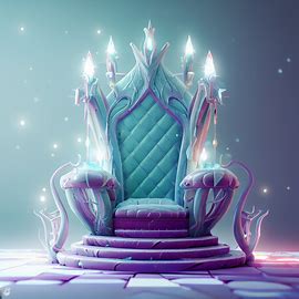 Create a stunning and imaginative throne, fit for a ruler of a magical kingdom.. Image 3 of 4