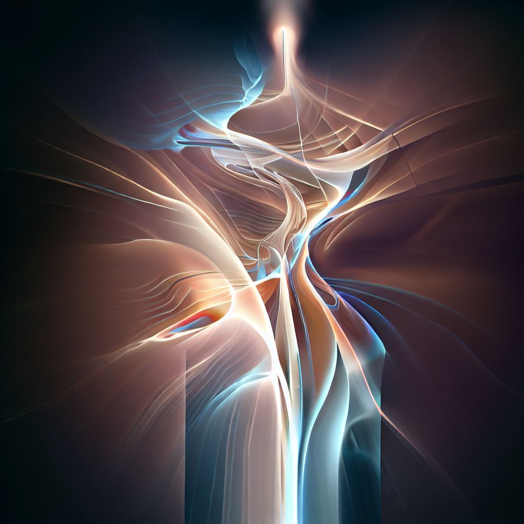 Design an abstract representation of electricity in the form of a sculpture.