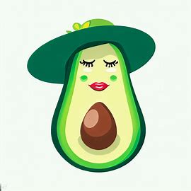 Design an avocado-themed fashion accessory that is both stylish and functional.. Image 4 of 4