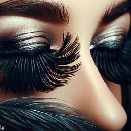 A dramatic pair of feathers lashes that are sure to turn heads and make a statement.. Image 2 of 4