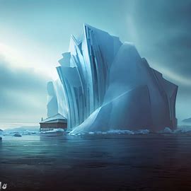 Imagine a building that is carved from a giant iceberg in the Arctic sea.. Image 1 of 4