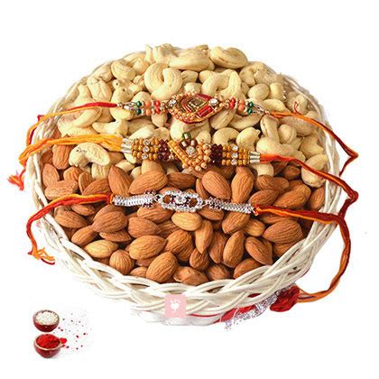 Online Rakhi with mixed dry fruits Delivery | GoGift