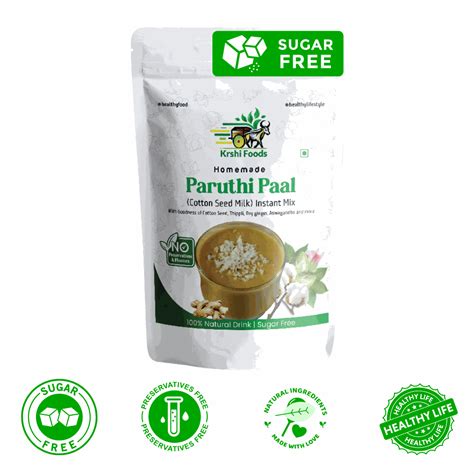 Paruthi paal powder [Cotton Seed Instant Mix]-Healthy Zero Sugar Drink ...