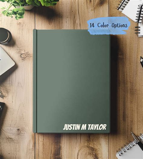 Personalized Journal for Men, Custom Hardback Journal, Goal Setting ...