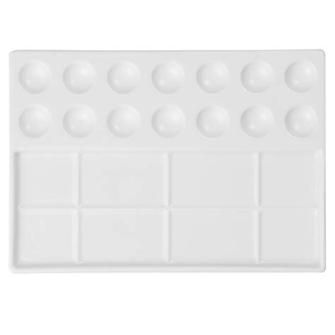 Buy MEEDEN Artist Porcelain Watercolor Paint Palette, Ceramic Mixing ...