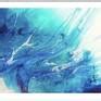 Blue Art Painting Blue Abstract Art Blue Ocean Art Blue Abstract Fine ...