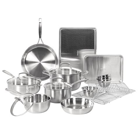 Babish 18-Piece Stainless Steel Cookware Set - Walmart.com