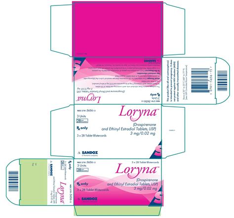 Loryna - FDA prescribing information, side effects and uses