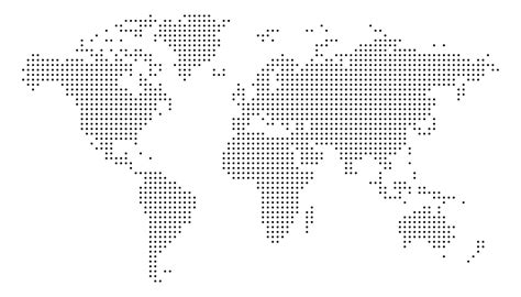 Vector Dotted World Map 的图像结果