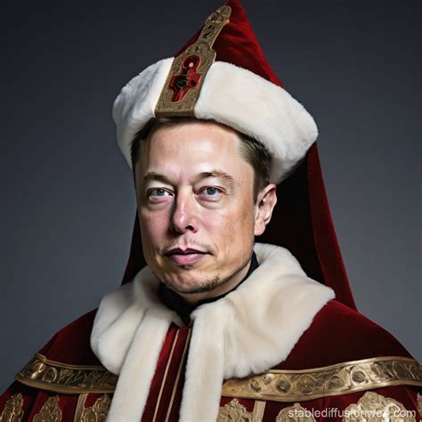 Elon Musk as St. Nicholas | Stable Diffusion Online