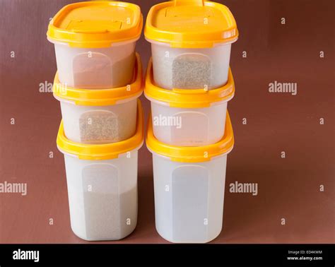 Tupperware food storage containers Stock Photo - Alamy