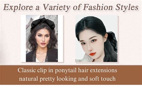 Miss Lirenn® Light Weight Fluffy Soft Hair Ponytail with Large ...