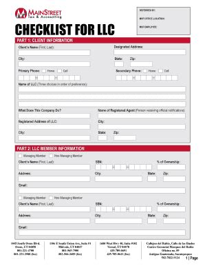 LLC Checklist 的图像结果