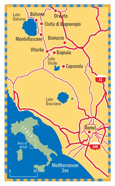 Lake Bolsena (Italy) is a part of Vulsini Volcanic Complex.