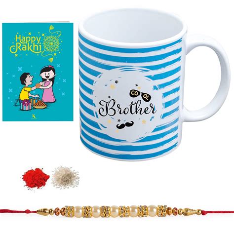 Buy Kaameri Bazaar Raksha Bandhan Gift Set of Mug, Rakhi for Brother ...