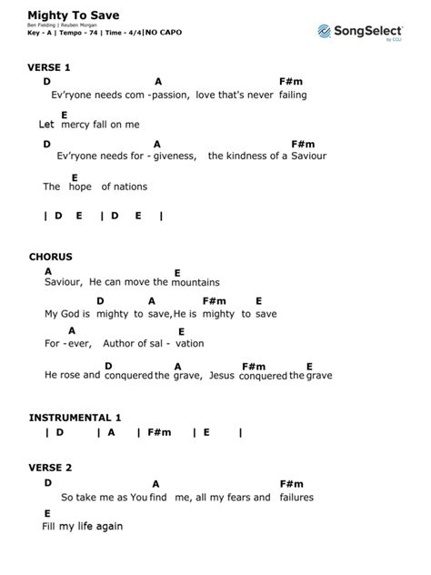 Image result for Mighty to Save Tutorial