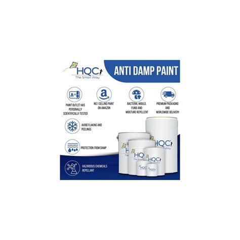 Buy HQC Anti Damp Paint | Stain Block | Damp Seal Paint Matt ...