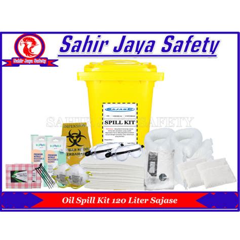 Promo OIL SPILL RESPONSE KIT 120 Liter Sajase Kemasan WHEELIE BIN ...