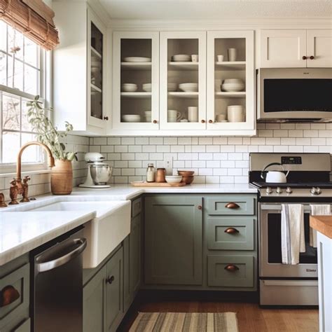 15 Kitchens With Sage Green Cabinets You Will Love - Rhythm of the Home ...