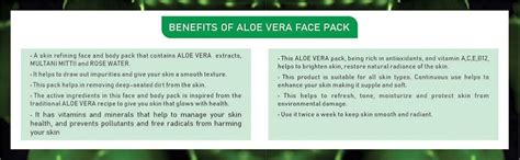DR.RASHEL Aloe Vera Face Pack for Glowing Skin, Oil Control, Acne ...