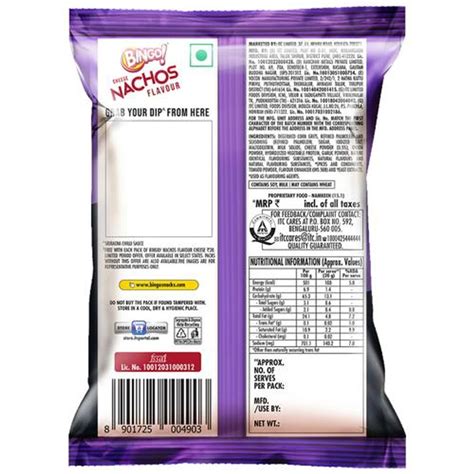 Bingo Nachos - Cheese Flavour, Thin & Crunchy Nacho Chips, Tasty Snack ...