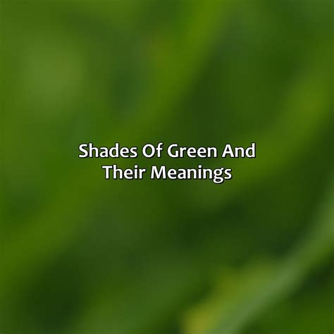 What Does The Color Green Mean - colorscombo.com