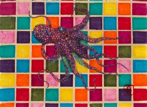 Jeff Conroy - Studio 54 - Cherry Blossom - Gyotaku Style Sumi Ink ...