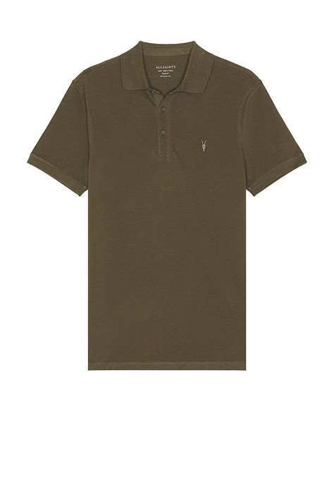 ALLSAINTS Reform Short Sleeve Polo in Neo Green | REVOLVE