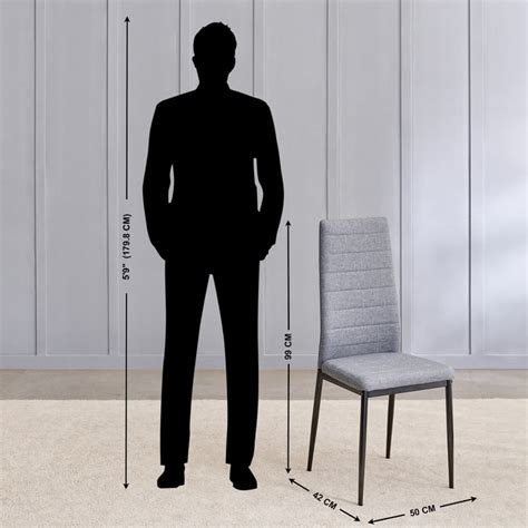 Buy Helios Frank Set of 6 Fabric Dining Chairs - Grey from Helios by ...