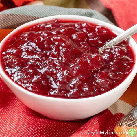 BEST Canned Cranberry Sauce Recipe {Tastes Homemade} - Key To My Lime