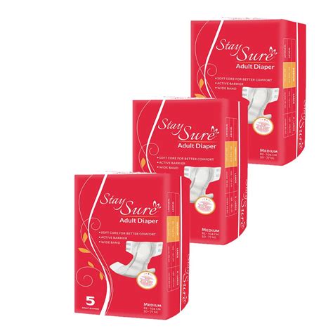 Sticking Type Adult Diapers India - Extra Absorbent - Staysure