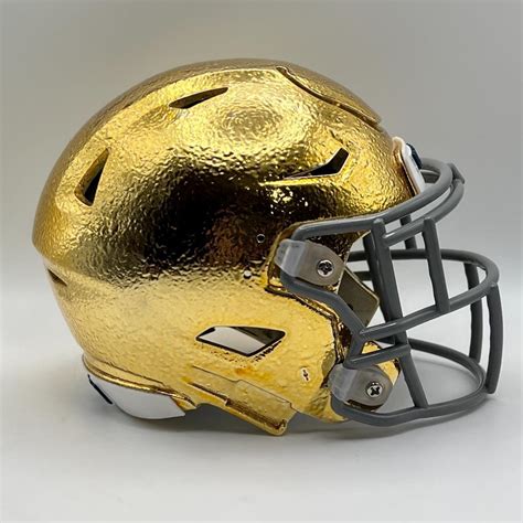 Notre Dame Gold Football Helmet Notre Dame Fans At CFP Championship