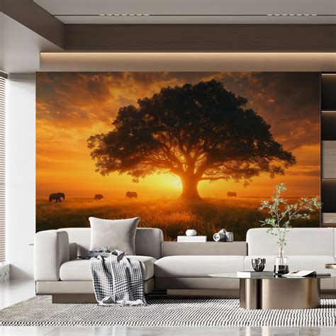 Teal and Cream Floral Mural Wallpaper | Teal, Cream and Light Blue Flo ...