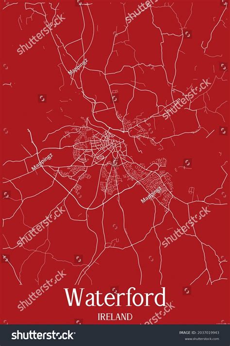 Map Of Waterford City Ireland _ Waterford Carte Touristique – JIJWV
