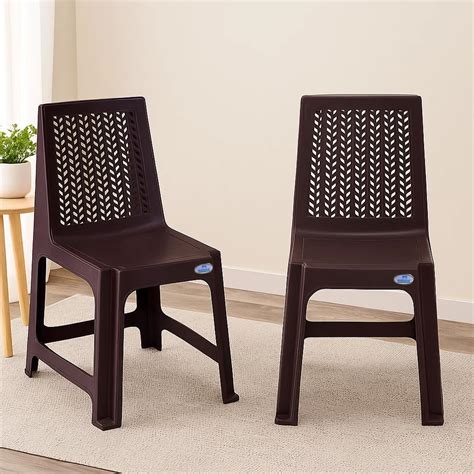 Nilkamal Viva Plastic Chair | Set of 2 | for Living Room, Bed Room ...