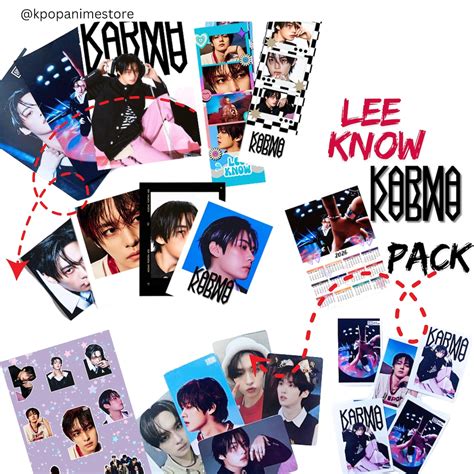 Lee Know Karma Stray Kids Bias Pack: Photocard Set With Lee Know Polaroids & Photocards - Etsy