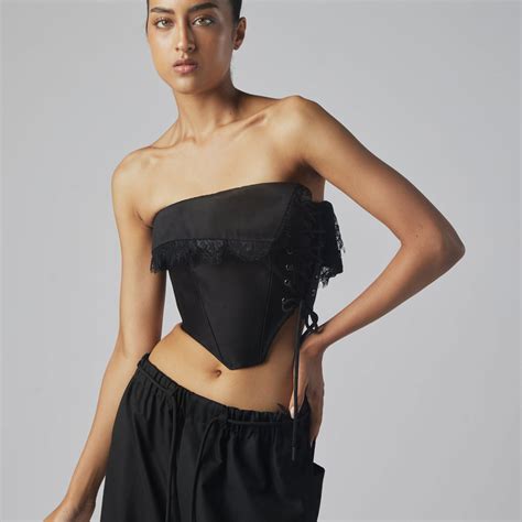 Collar Corset Black – Impolite Black Corset - Polite Society