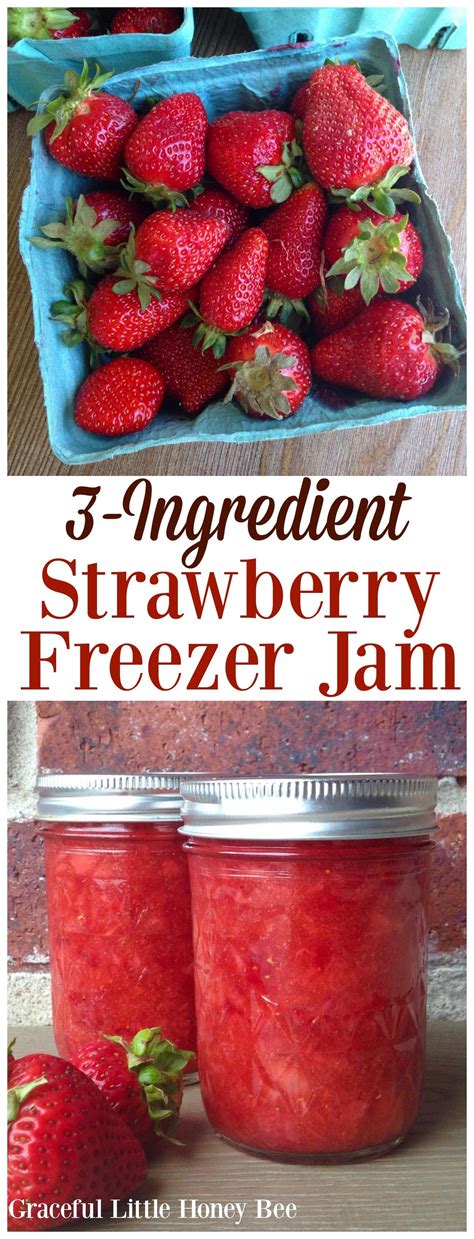 Strawberry Freezer Jam with Video | Recipe | Strawberry freezer jam ...