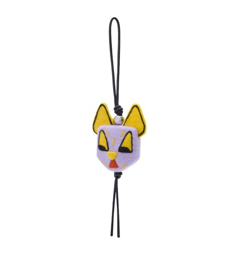 LOEWE Purple x Louis Wain Wool Cat Bag Charm | Harrods IN