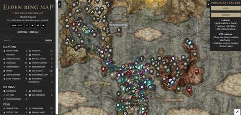Interactive map elden ring