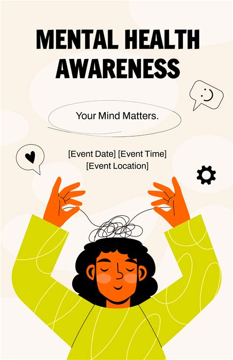 Free Mental Health Poster Templates, Editable and Printable