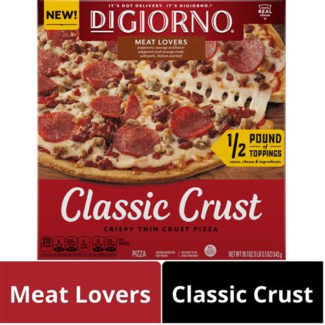 DiGiorno Frozen Pizza, Meat-Lovers Classic Crust Pizza with Marinara ...