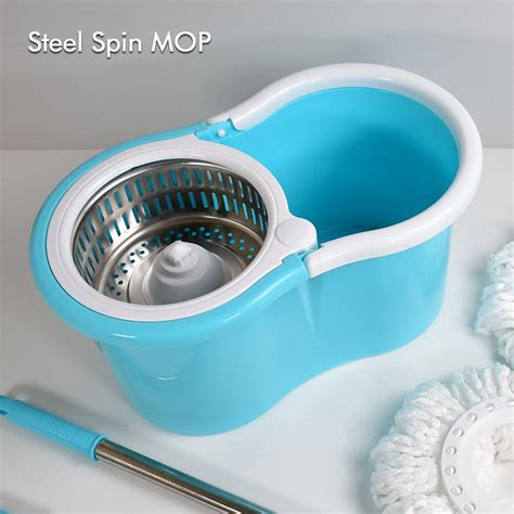 8714 RAPID STEEL SPINNER BUCKET MOP 360 DEGREE SELF — DeoDap