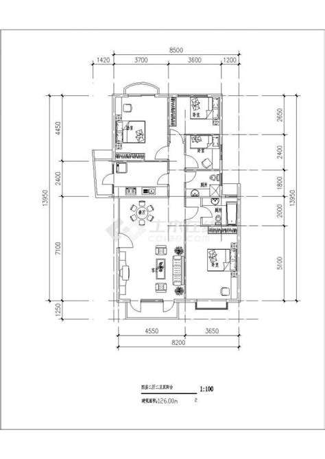 某高档小区住宅户型【114平米 108平米 136平米 126平米 156平米】设计cad建筑平面方案图_住宅小区_土木在线