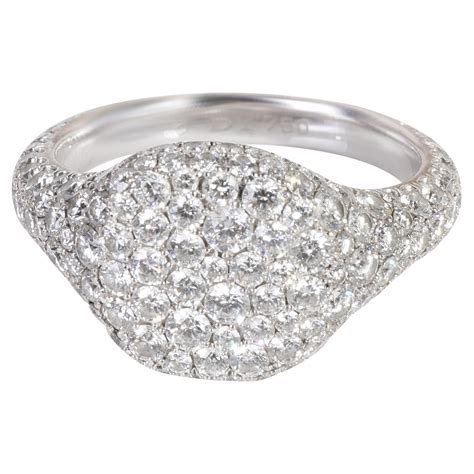 David Yurman Pave Diamond Pinky Ring in 18k White Gold 2.65 CTW For ...