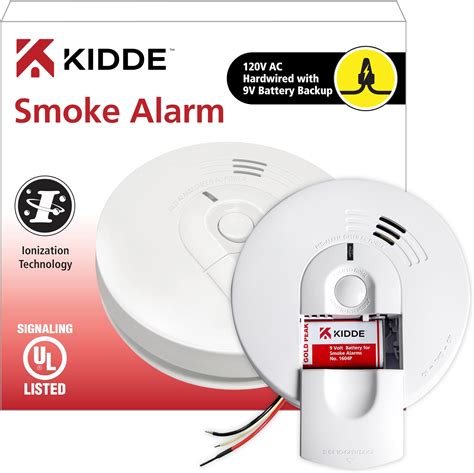 Kidde 21026063 AC Hardwired Smoke Detector Alarm with 9V Back up and ...