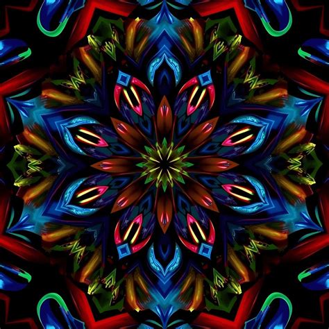 Colorful Kaleidoscope Pattern - Free Download - AI Scribbles