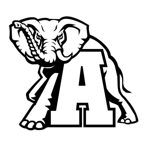 Alabama Crimson Tide Logo Coloring Pages [2025]