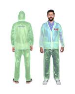 Hacer Crystal Men Raincoat Set - Water Resistant, Adjustable Hood, Xxl